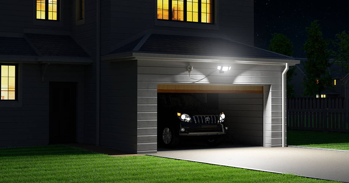 55W LED Outdoor Garage Lights with Plug