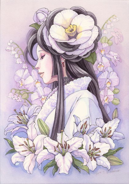 美人画「麗」 | 苗村さとみ | AWRD