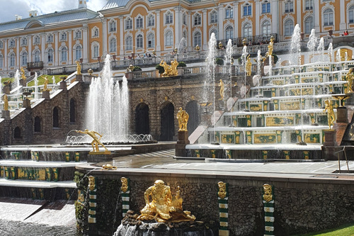 Петергоф (фонтаны) и обзорная по Петербургу