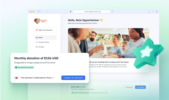 Empower your donors and optimize your resources with the Donor Portal