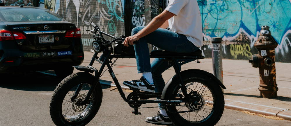 Rider on SUPER73 electric bike