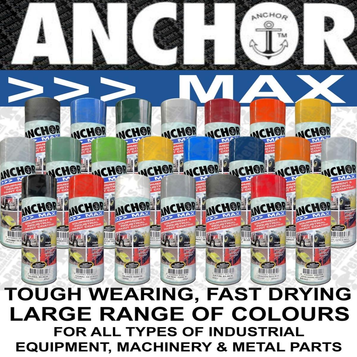 AnchorMax Industry & Equipment Spray Paint – Choose your colour