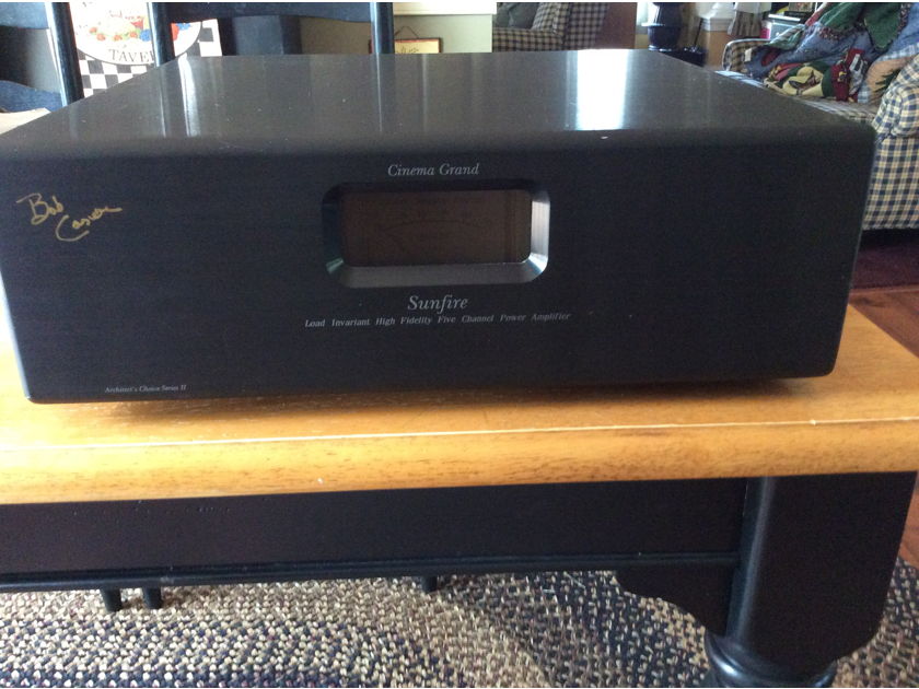 Sunfire Cinema Grand Signature Series 5 Channel Amplifier Architects Choice Series II-PRICED REDUCED!