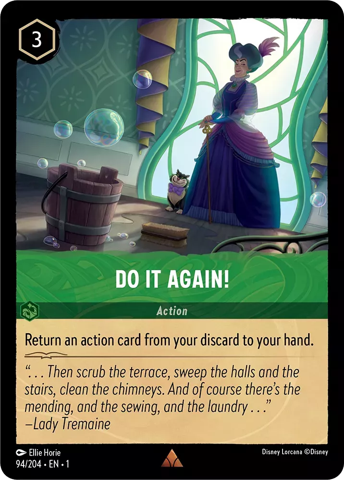 Do It Again! card from Disney's Lorcana: The First Chapter.