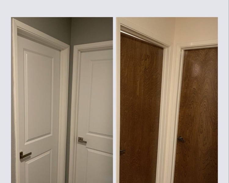 Featured Transformation 15 Beveled Shaker Interior Doors Transform Home in Dallas TX One Day
