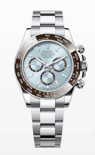 Rolex Daytona Ice Blue Dial Baguette Diamond Numerals