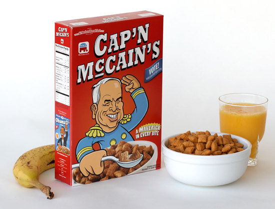 Capn' McCain's & Obama O's Cereal | Dieline - Design, Branding ...