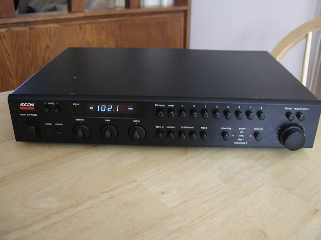 Adcom GTP 500 II Tuner Preamp with MM phono input