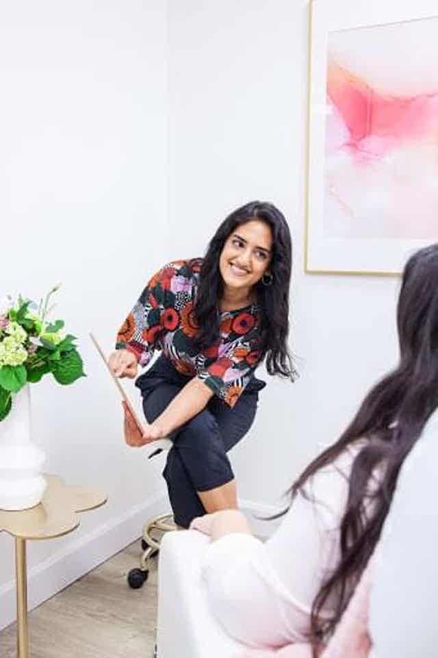 Smiling woman portrait