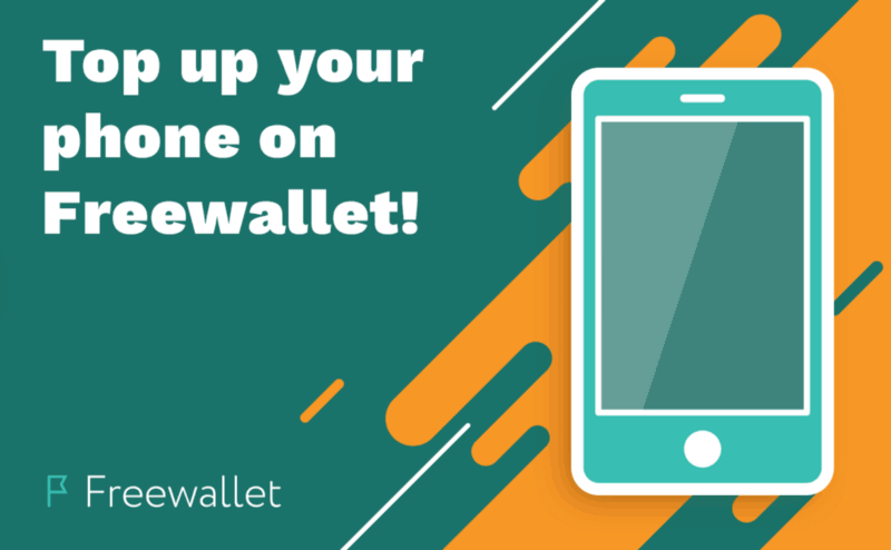 Top up your Phone on Freewallet