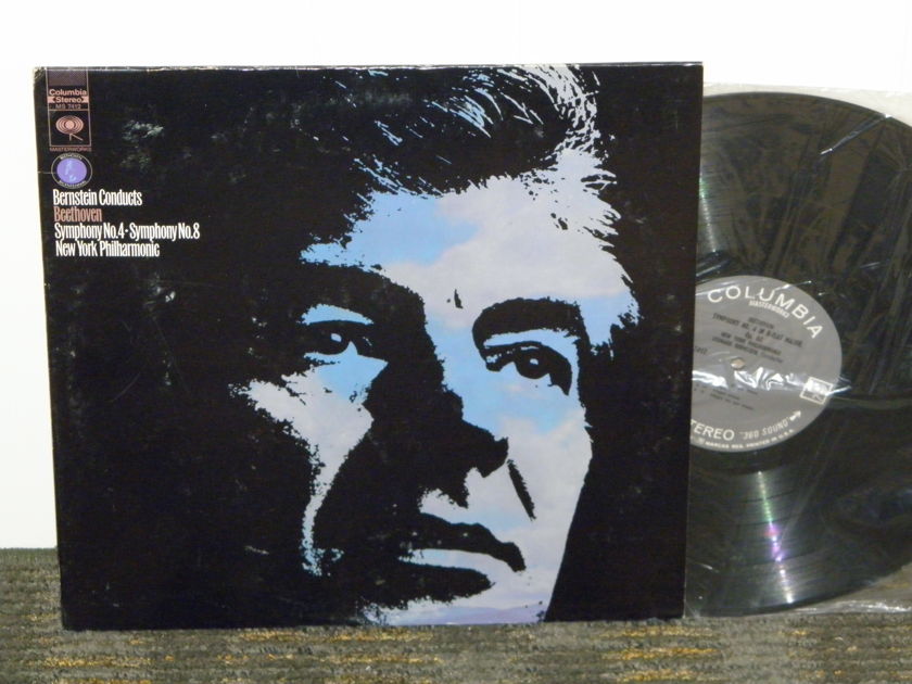 Leonard Bernstein/New York Philharmonic - BEETHOVEN Symphony No. 4+8 Columbia MS 7412 '60'ies Pressing