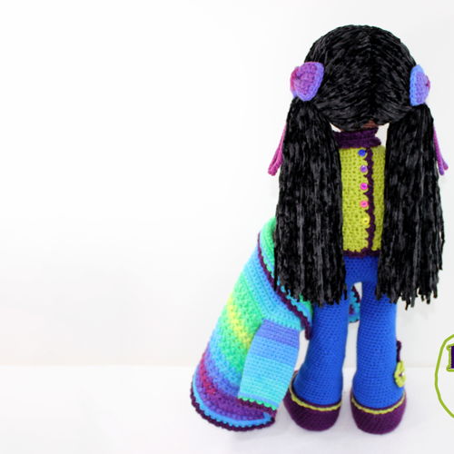 Lily Large Crochet Doll Pattern, 21"/53cm Tall, Amigurumi