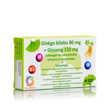 Ginkgo Biloba + Ginseng + Vitamines