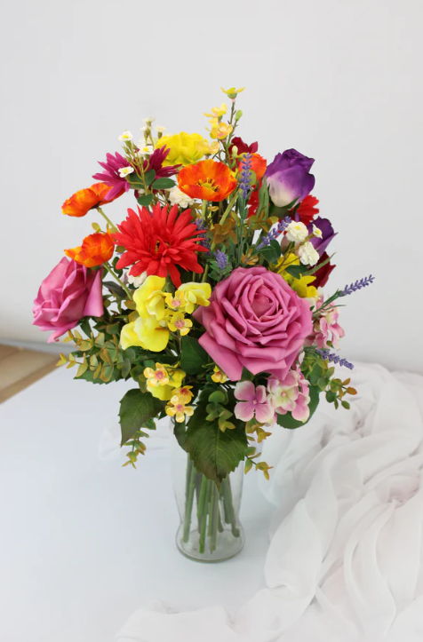 Garden Flower Arrangement - Realistic Artificial Flowers - Image 2