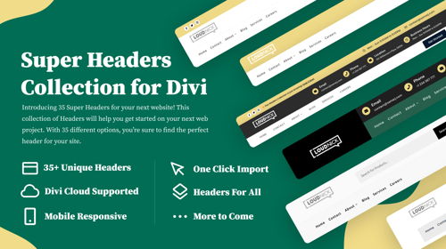 Super Headers Collection for Divi