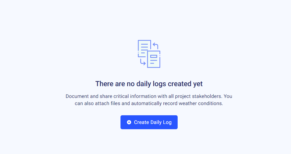 Create construction daily log online