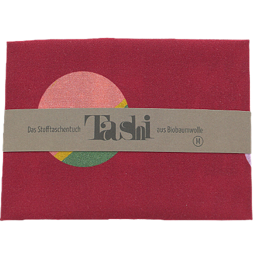 Mouchoir en Tissu TASHI - Rouge Velours à Pois - M