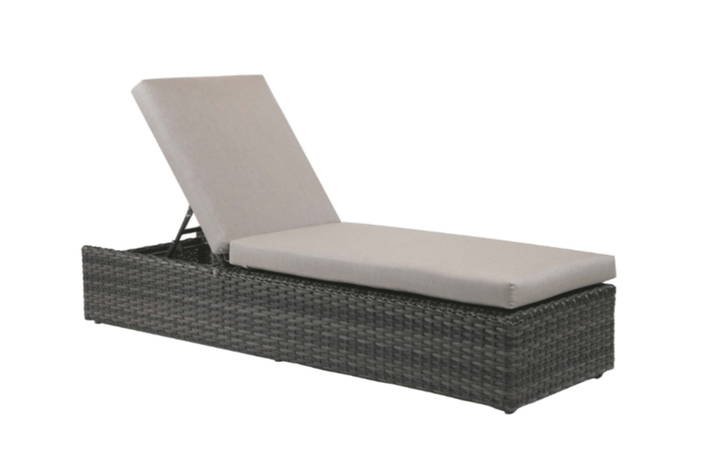 Ratana Portfino All Weather Wicker Chaise Lounge Adjustable Poolside or Patio Seating Sunbrella Cushions