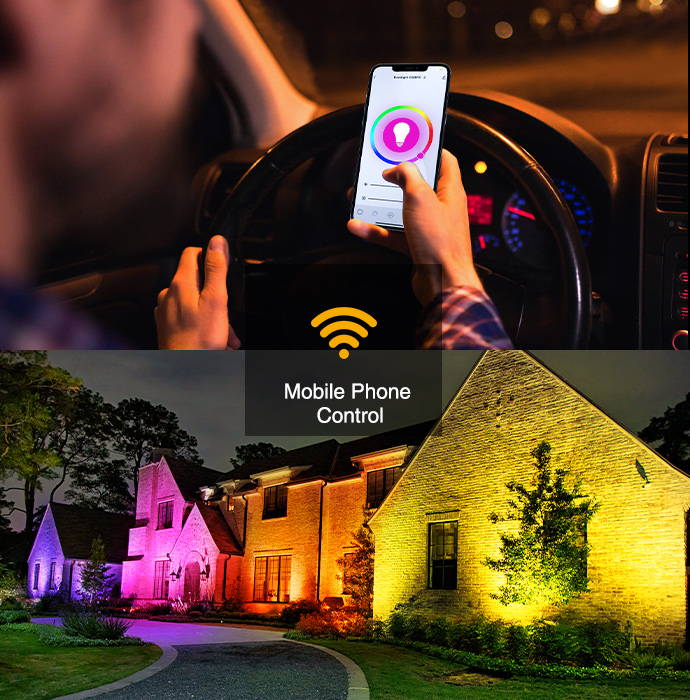 wifi rgb flood light