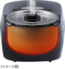 もっちり、しっかり食感「圧力炊き」