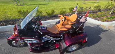 2007 HONDA GL18P GOLD WING AUDIO PKG motorcycle for rent near Ruskin, FL