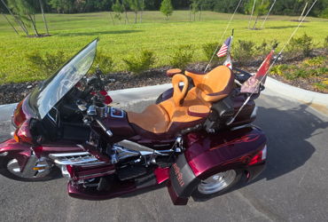 2007 HONDA GL18P GOLD WING AUDIO PKG motorcycle for rent near Ruskin, FL