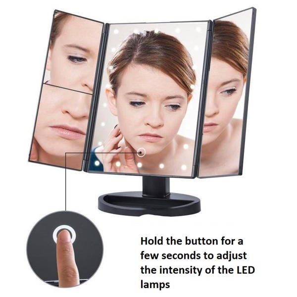 LED folding mirror