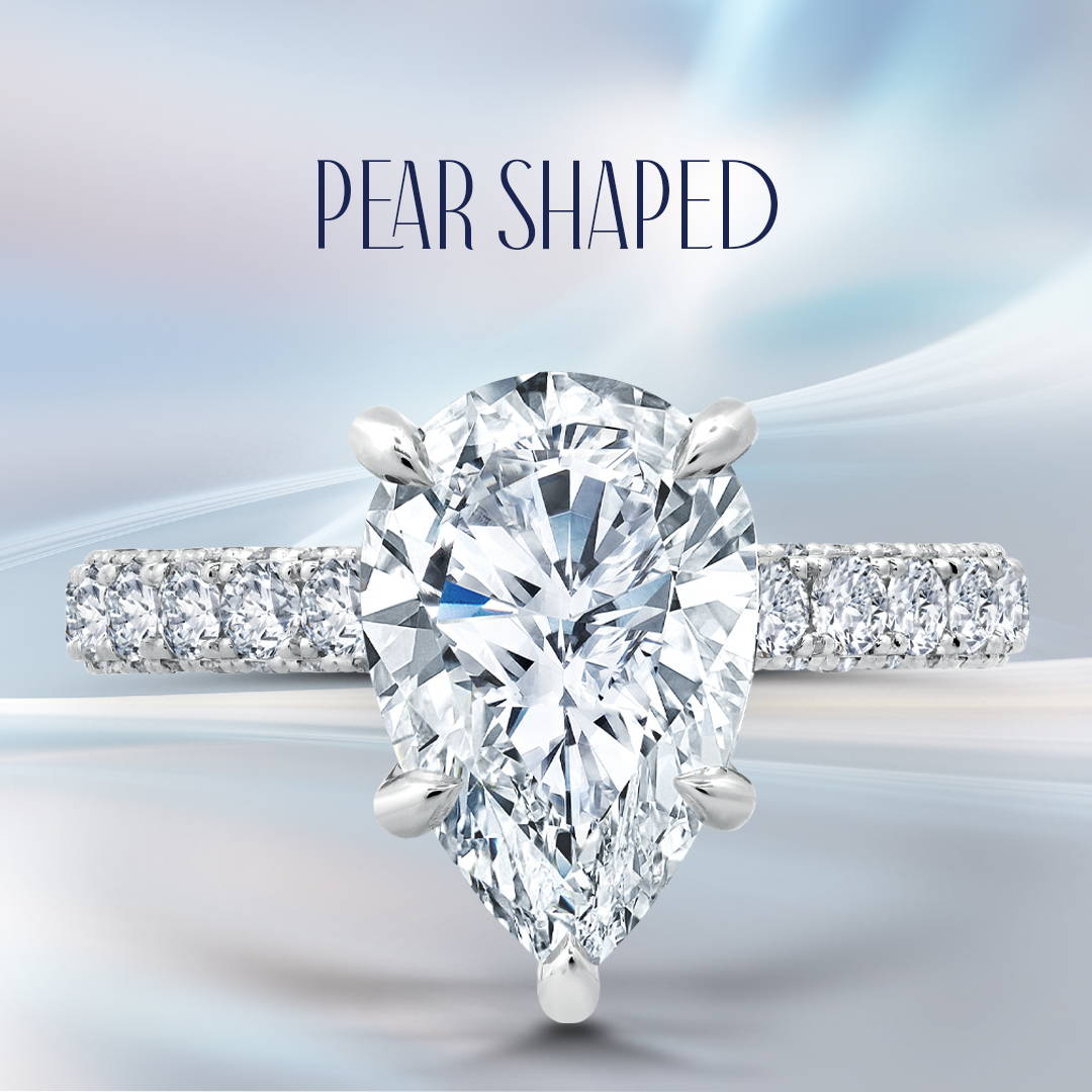 pear shaped diamond rings