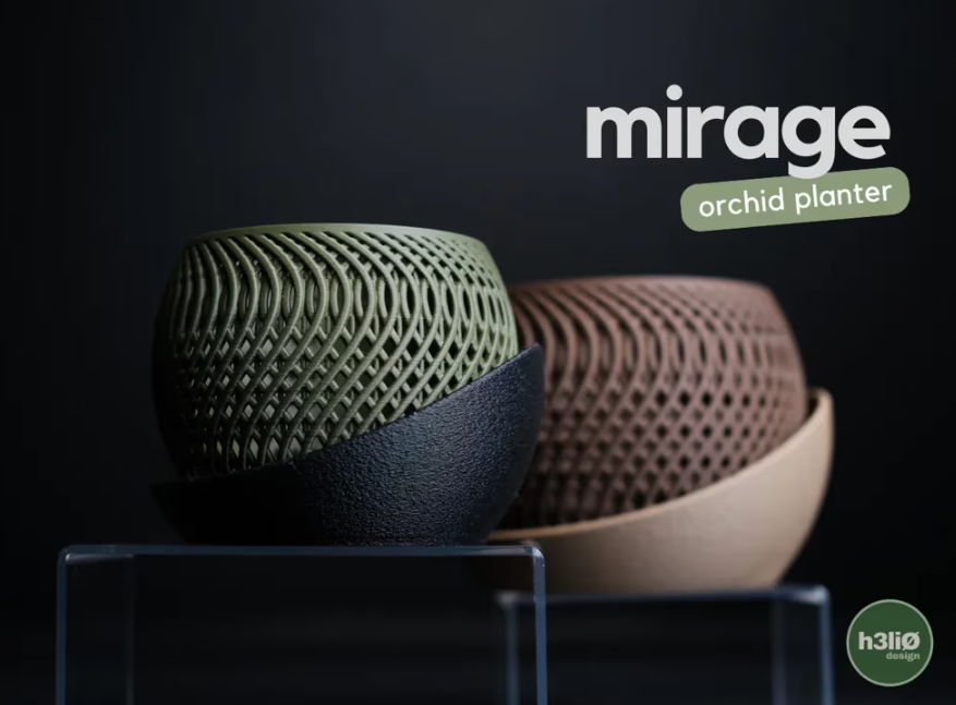 Mirage Orchid Planter - 80mm Height - Modern Elevated Airflow Design