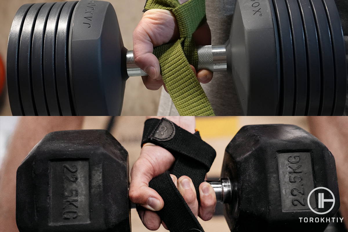 Weightlifting Straps in Use