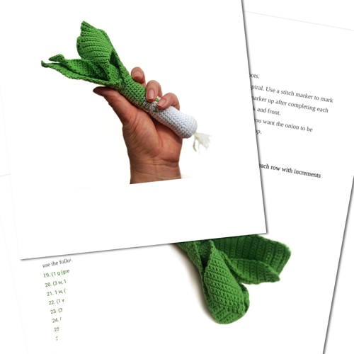 ALLE GROENTEN haakpatronen PDF - Amigurumi Voedsel Gehaakt Voedselpatroon Marktzak Groenten Fantasiespel Patronen Boerenmarkt Haak