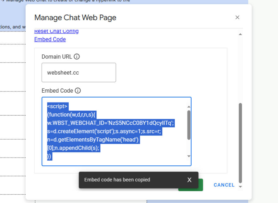 Set up Chat Widget
