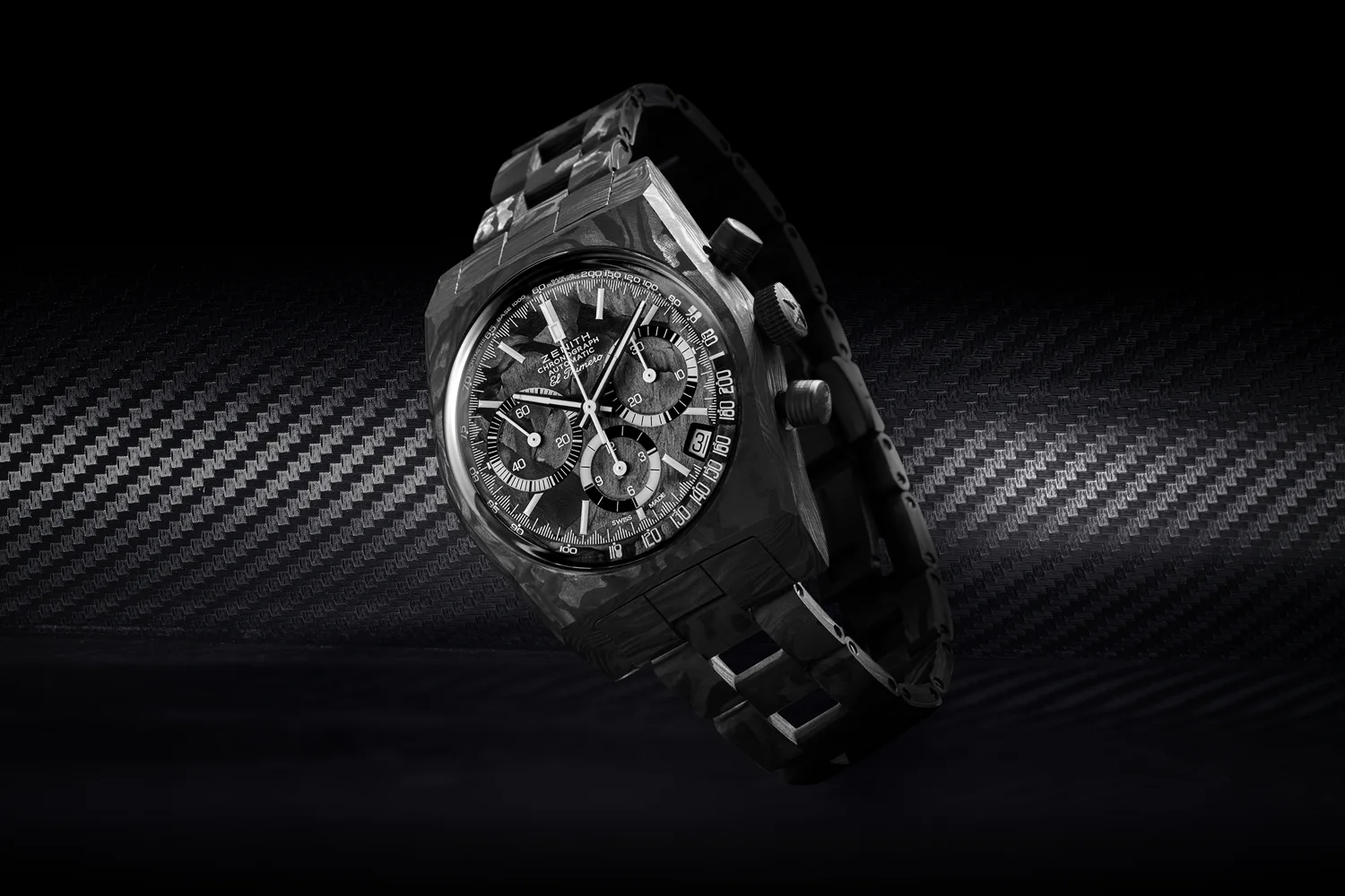 Zenith x Revolution Chronomaster Revival A3818 'Cover Girl Carbon': A Lightweight Watch with Serious Cool Factor | Chrono 10:10 Zenith x Revolution Chronomaster Revival A3818 'Cover Girl Carbon': A Lightweight Watch with Serious Cool Factor | Chrono 10:10