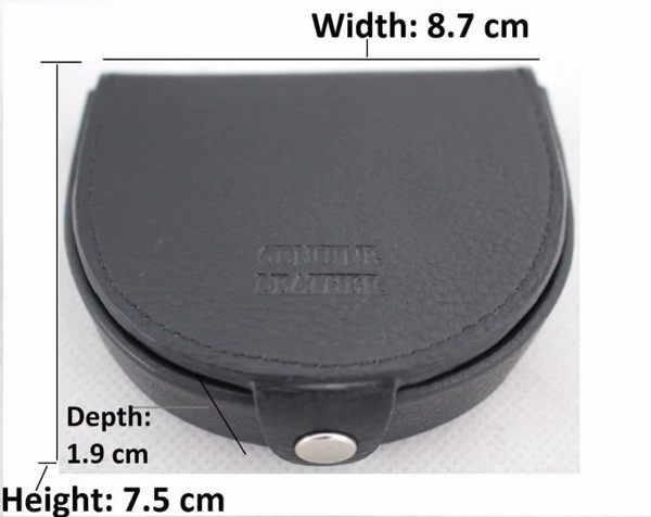 Framed Coin Purse in black or tan. Style: 11031 - Image 6