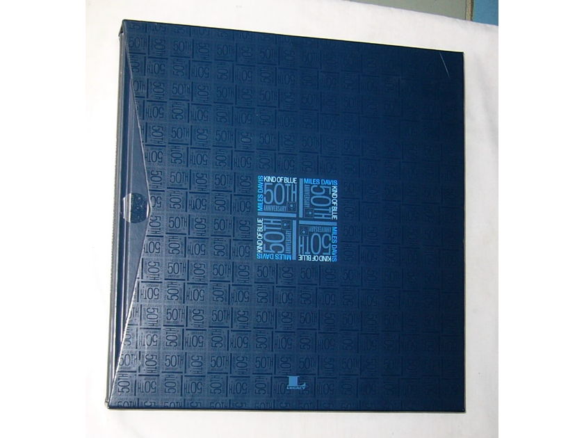 MILES DAVIS - KIND OF BLUE - - 50th ANNIV BOX SET - BLUE VINYL LP, 2CDs, DVD, MORE