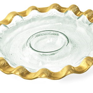 Ruffle Round Chip & Dip Server