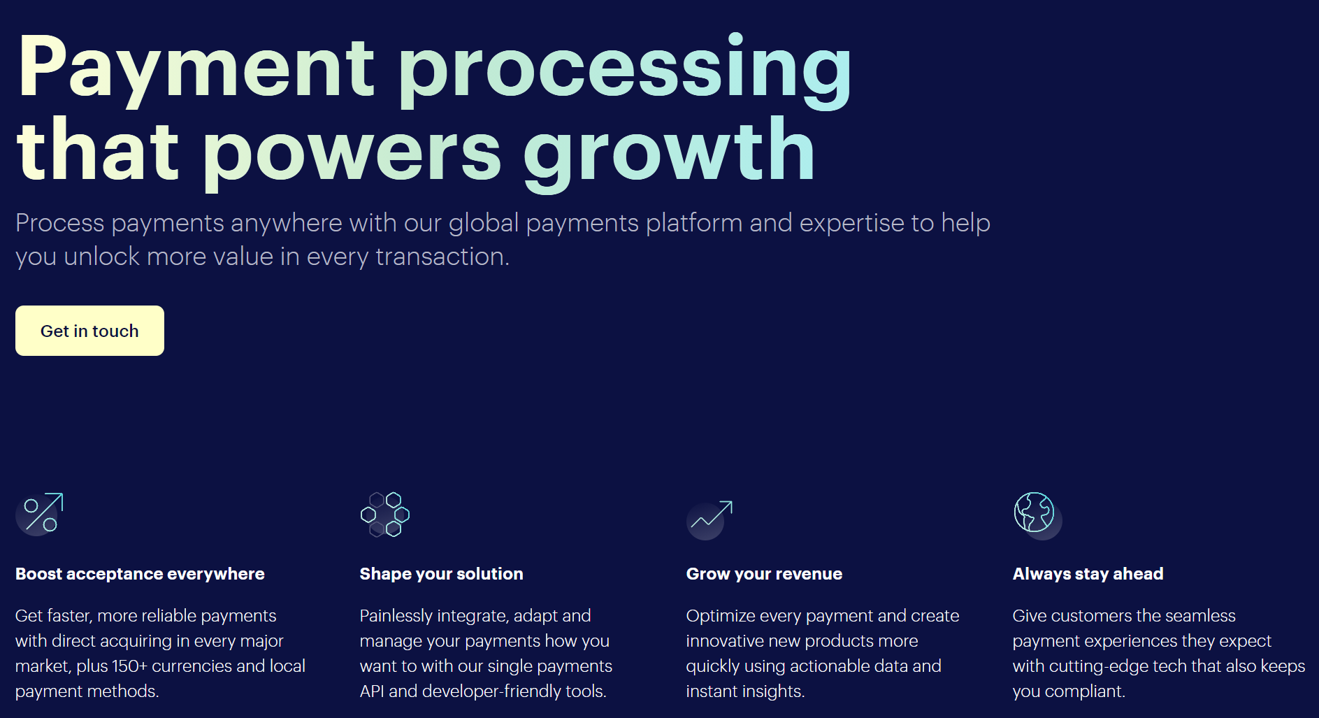 Checkout.com product / service