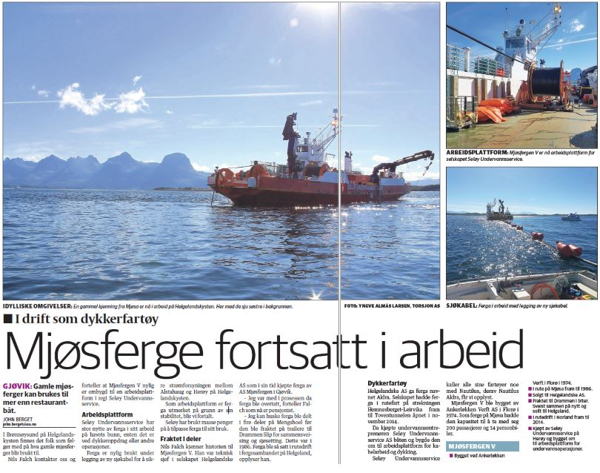 Mjøsferge fortsatt i arbeid