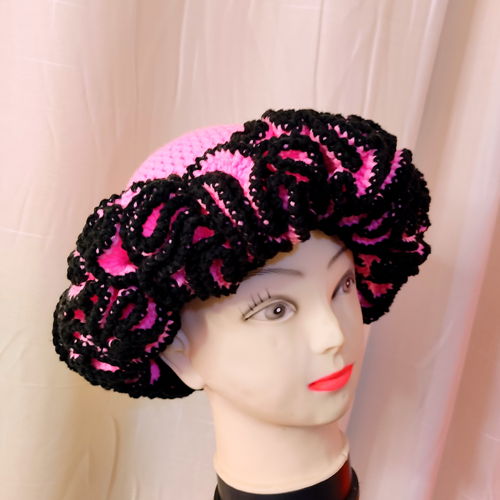 Stylish ruffle hat