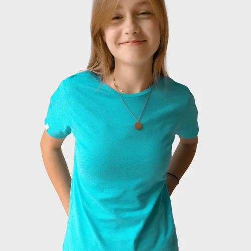 Calin'kid - T-Shirt Enfant Turquoise - 10/12 Ans