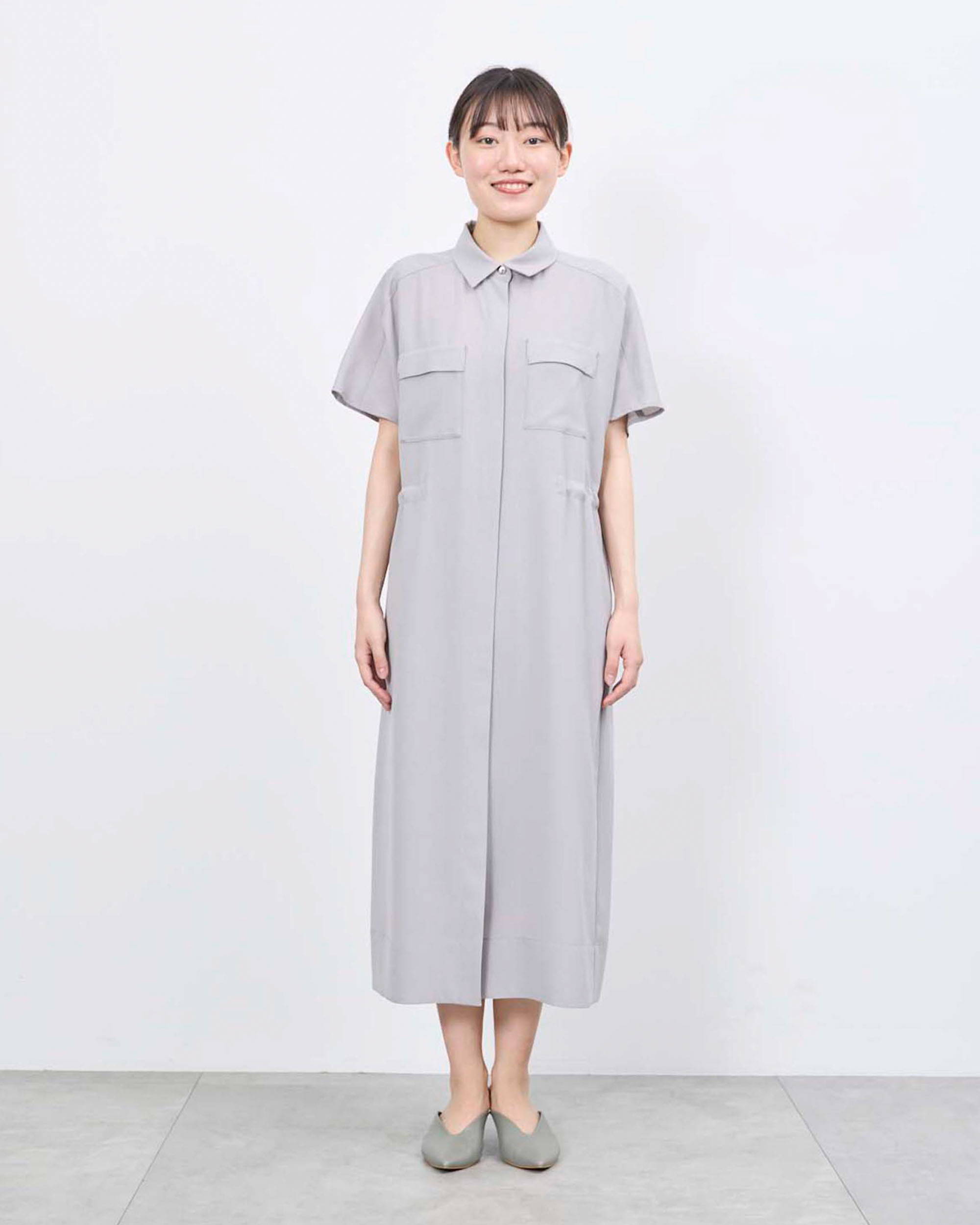 ロングシャツワンピース着用レビュー