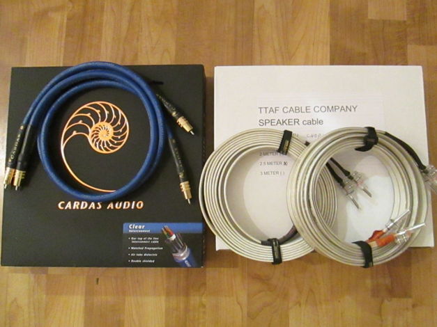 Cardas Audio Clear 1 Meter RCA $ 1600.00 &  2.5 meter T...