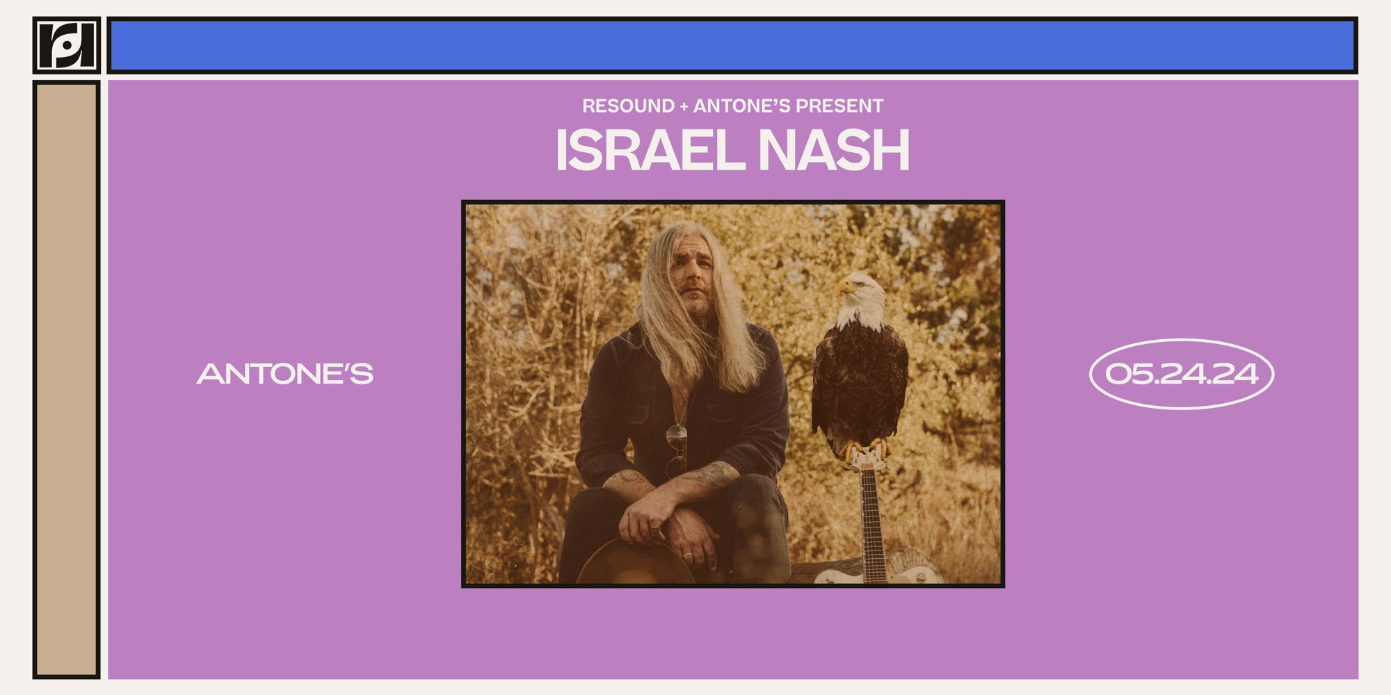 Resound and Antone's Present: Israel Nash at Antone's promotional image