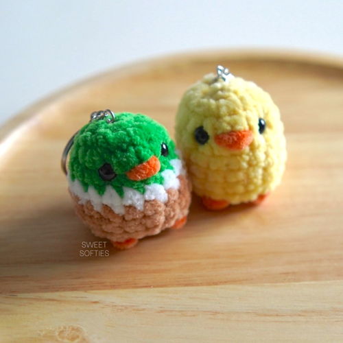 10 minuten durende gratis gehaakte Amigurumi-tutorial voor babyvogels