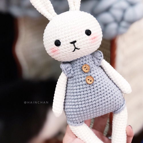 Lucy the Bunny Amigurumi Crochet Pattern - Cute and Fluffy Bunny Toy | Hainchan