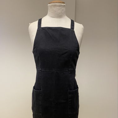 Black denim dress