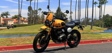 2026 TRIUMPH SCRAMBLER 400 XC motorcycle for rent near Tustin, CA