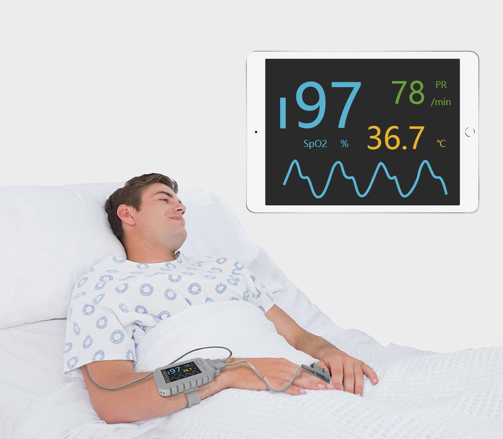 monitor de oxígeno inalámbrico