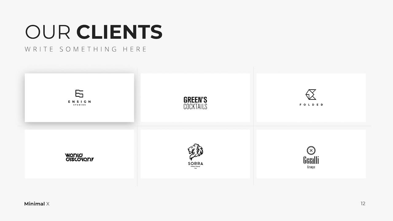 Modern X Construction Presentation Template