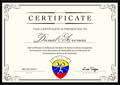 Daniel Arenas Certificado de Entrenador de Levantamiento de Pesas